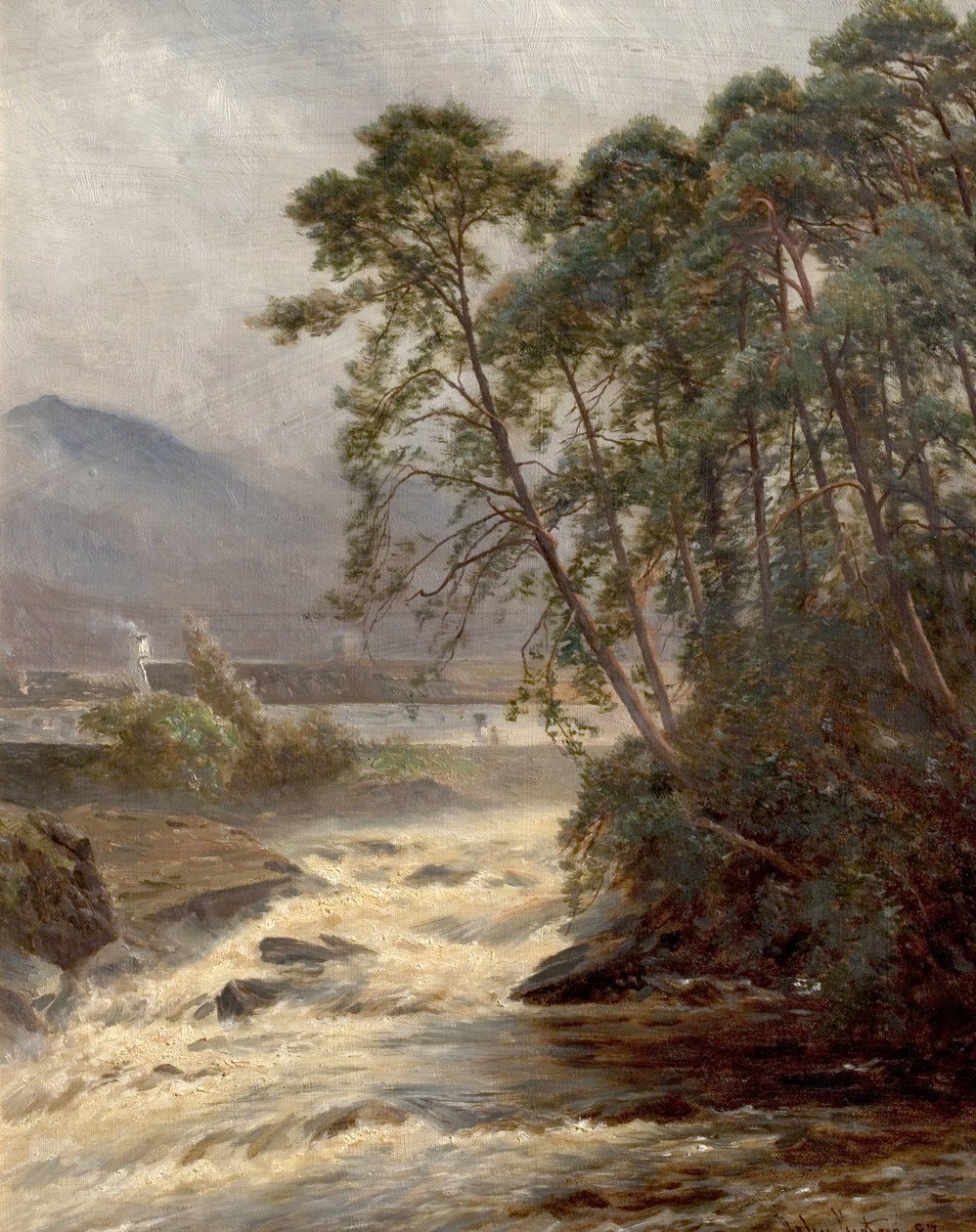 Na Dockarcie, Killin, Perthshire, Szkocja, 1887 r. autorstwa John Surtees