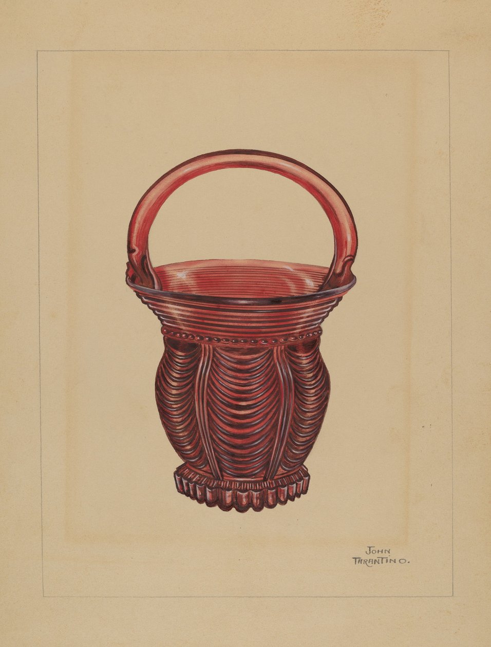 Koszyczek ozdobny, ok. 1900 r. 1936. autorstwa John Tarantino