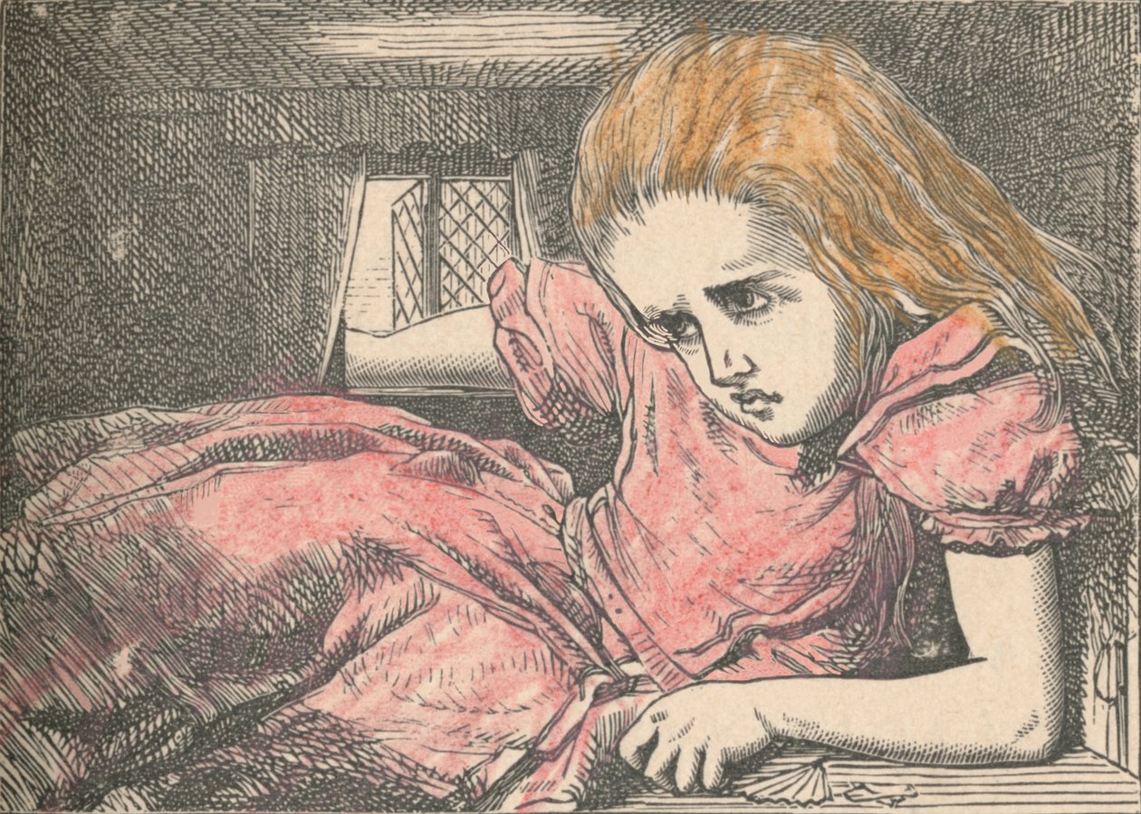 Alicja, gdy rośnie, 1889 autorstwa John Tenniel