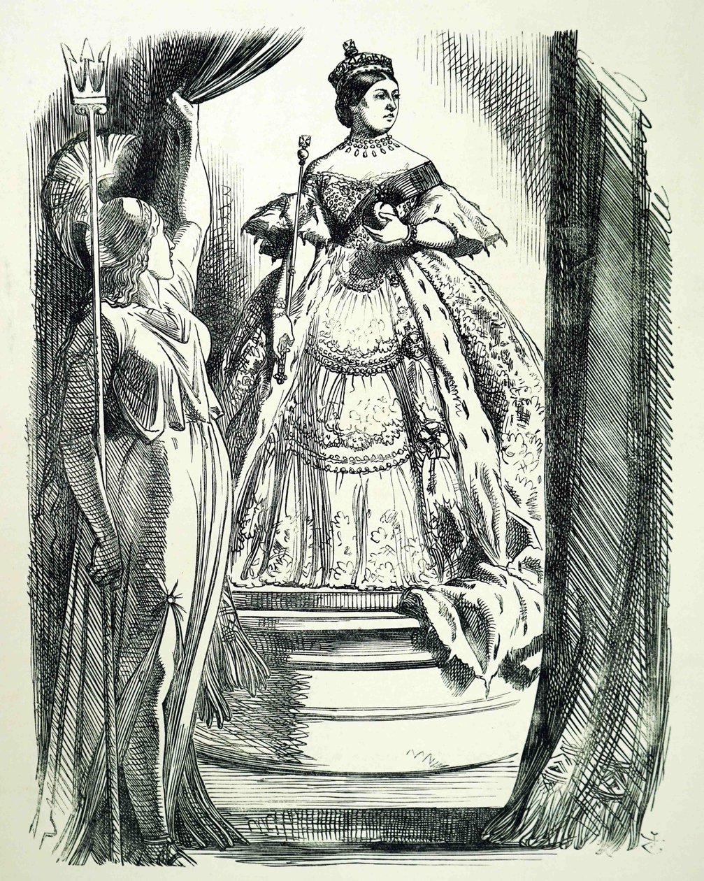 Królowa Wiktoria. autorstwa John Tenniel