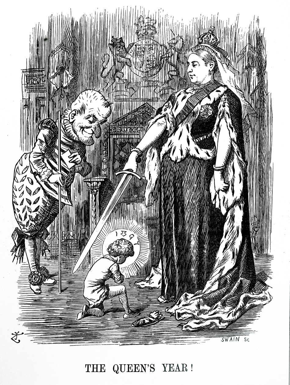 Diamentowy Jubileusz Królowej Wiktorii autorstwa John Tenniel