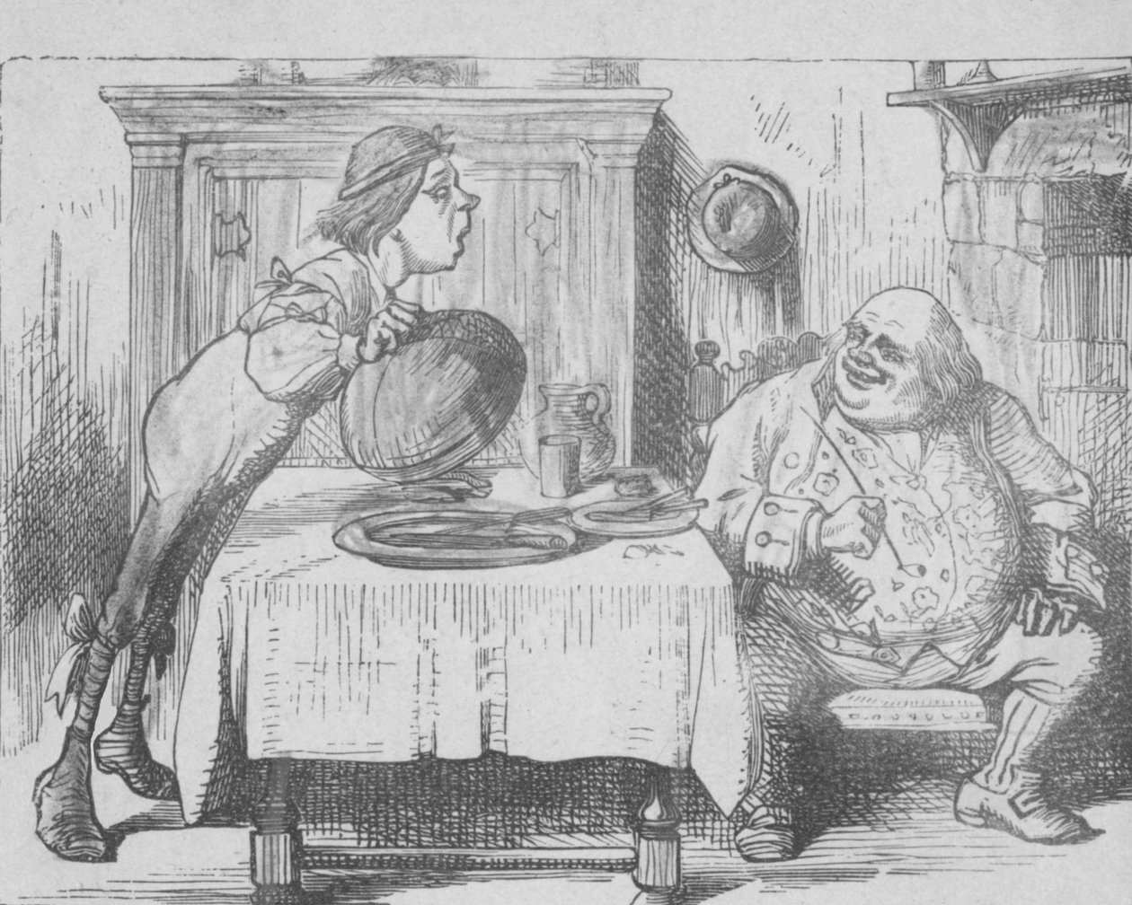 Trzeci z serii Ojciec William, 1889 autorstwa John Tenniel