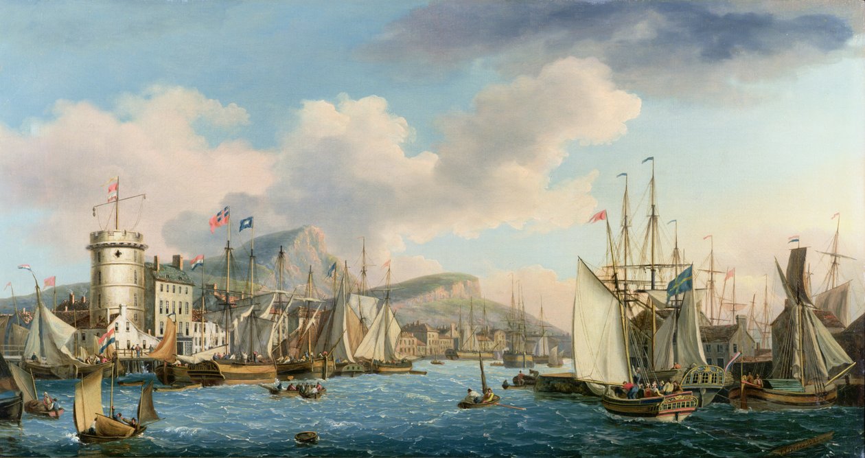 Port Leith, 1825 autorstwa John Thomas Serres