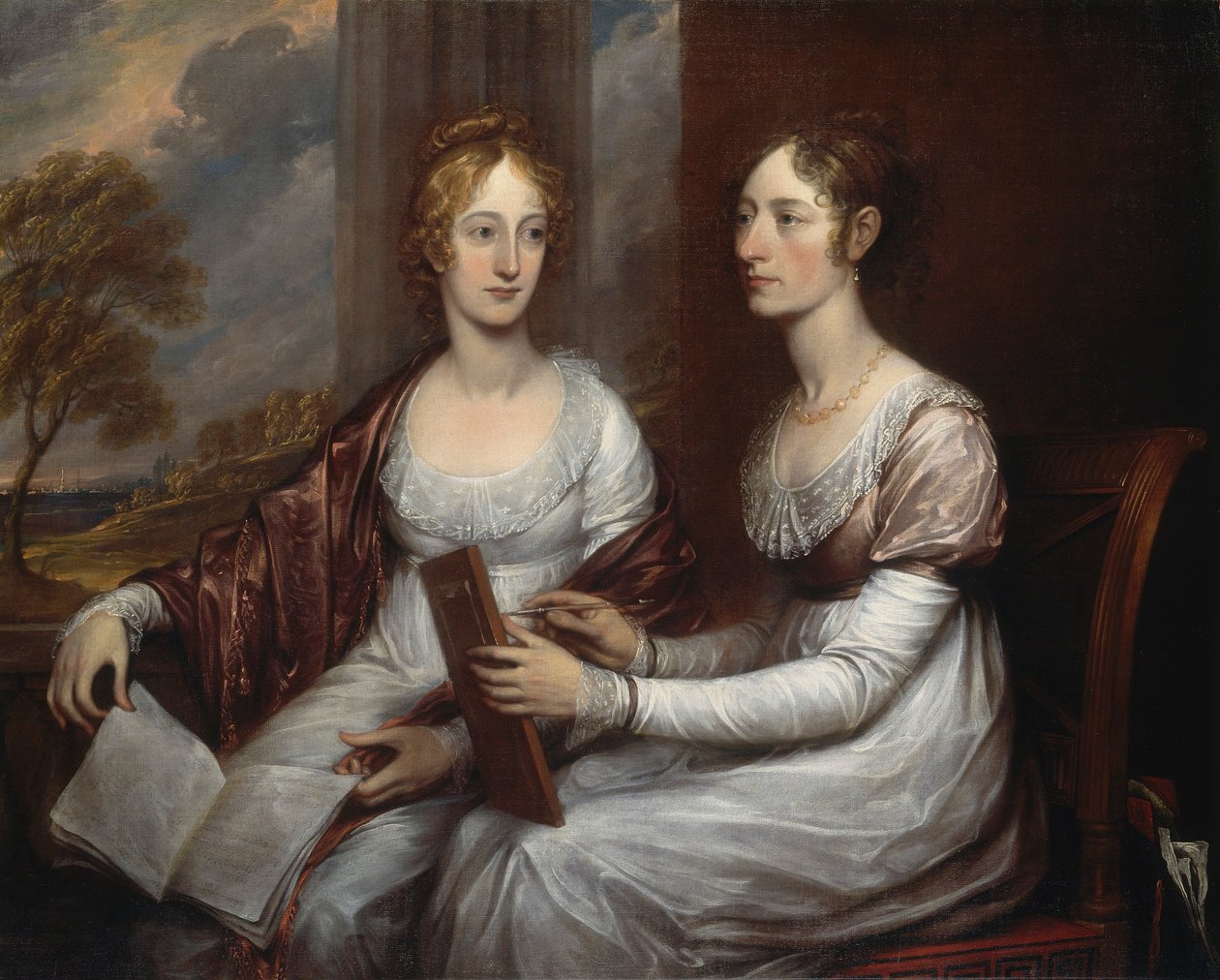 Panny Mary i Hannah Murray autorstwa John Trumbull