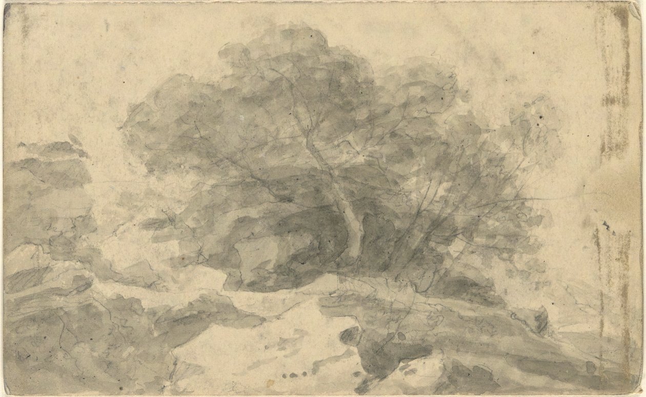Bez tytułu, z folio: Widoki w pobliżu Bath autorstwa John Trumbull