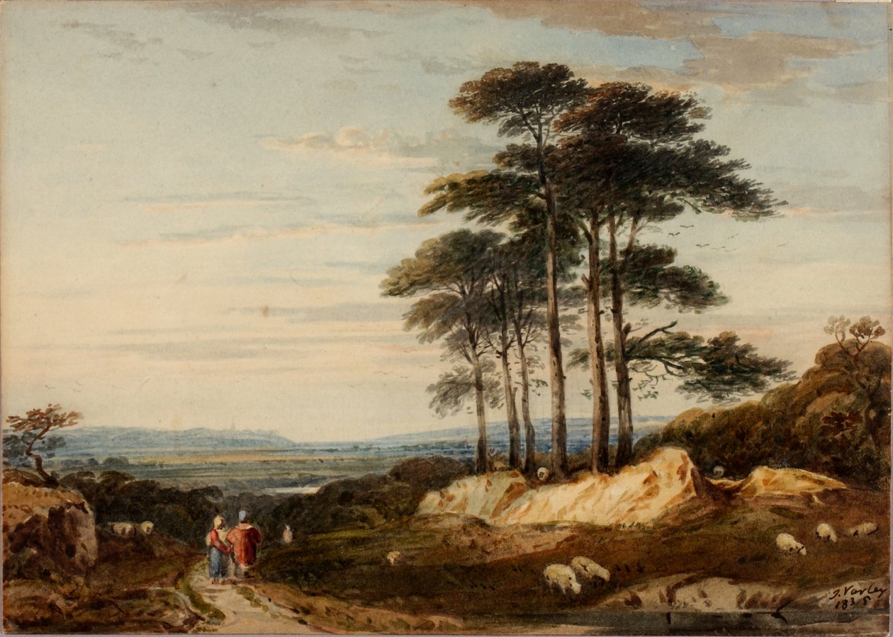 Krajobraz, 1835. autorstwa John Varley I