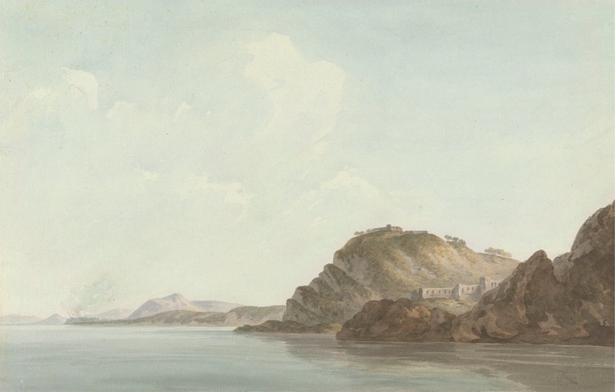 Wybrzeże W Pobliżu Sorrento autorstwa John Warwick Smith