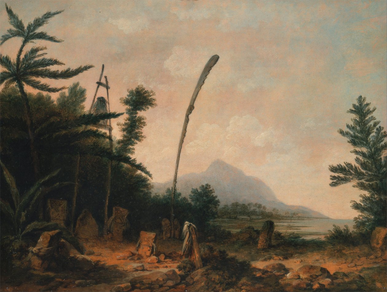 Miejsce pochówku na morzach południowych autorstwa John Webber