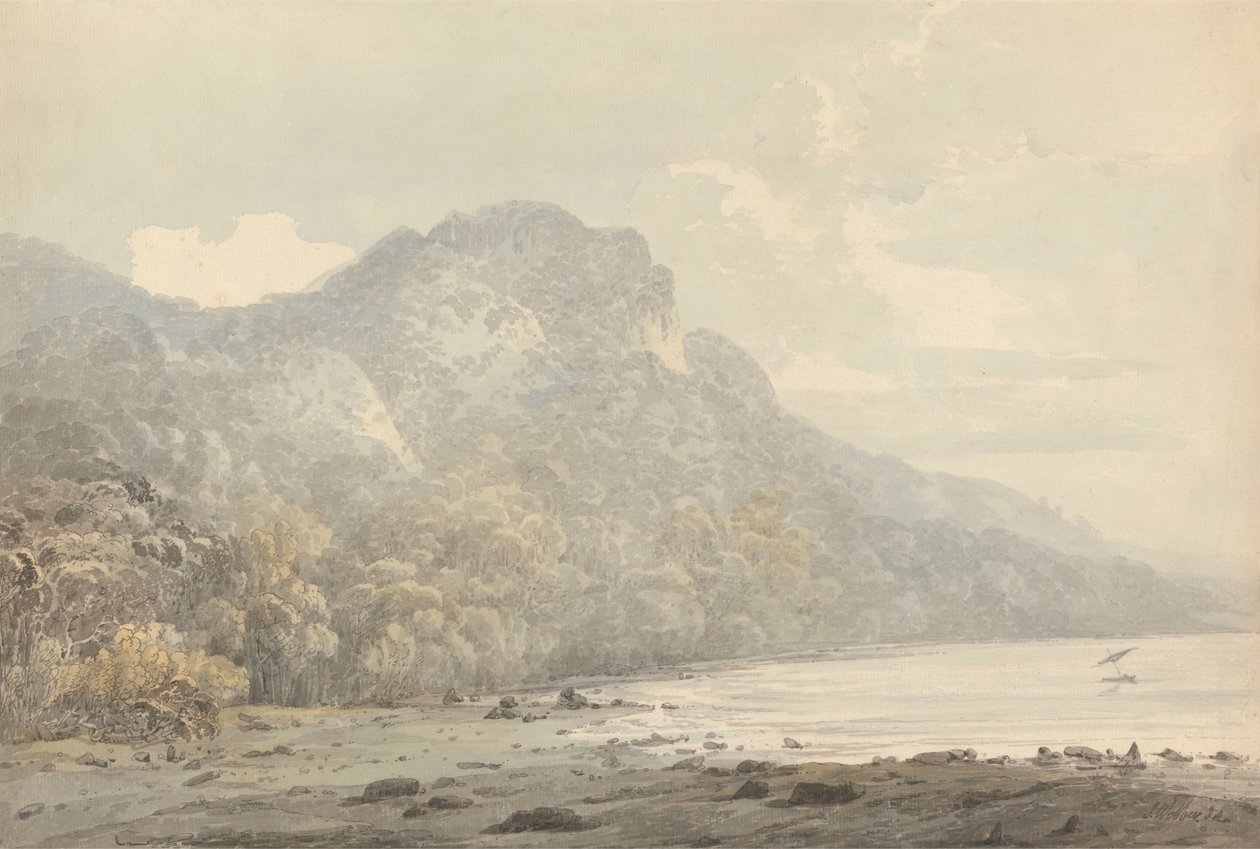 Widok Cracatoa (sic), chińskie morza autorstwa John Webber