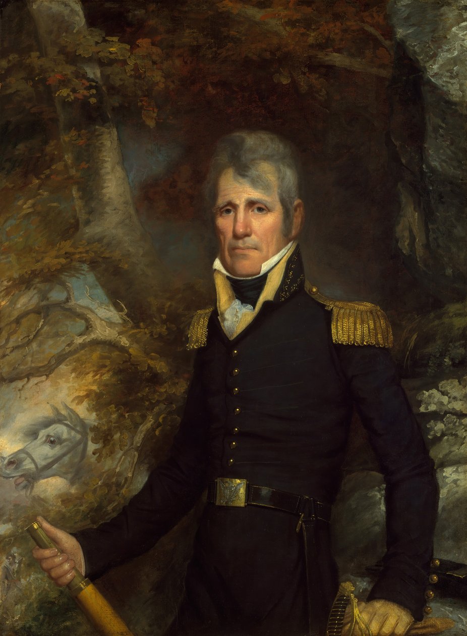 Generał Andrew Jackson, ca. 1819. autorstwa John Wesley Jarvis