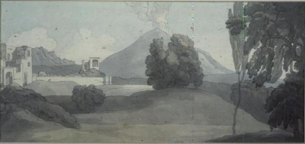 Wezuwiusz, Neapol autorstwa John White Abbott