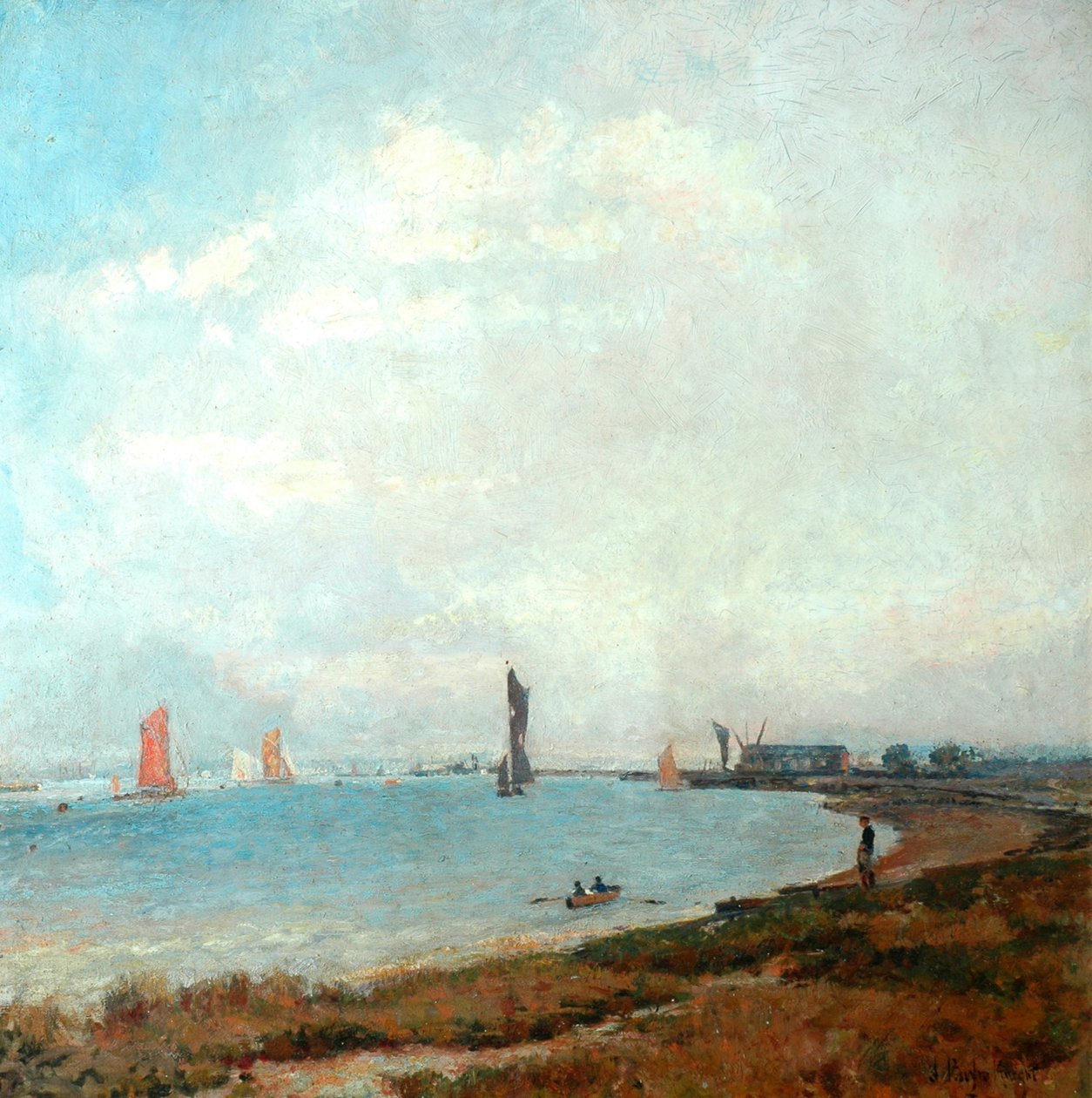 Port Poole, ok. 1900-08 autorstwa John William Buxton Knight