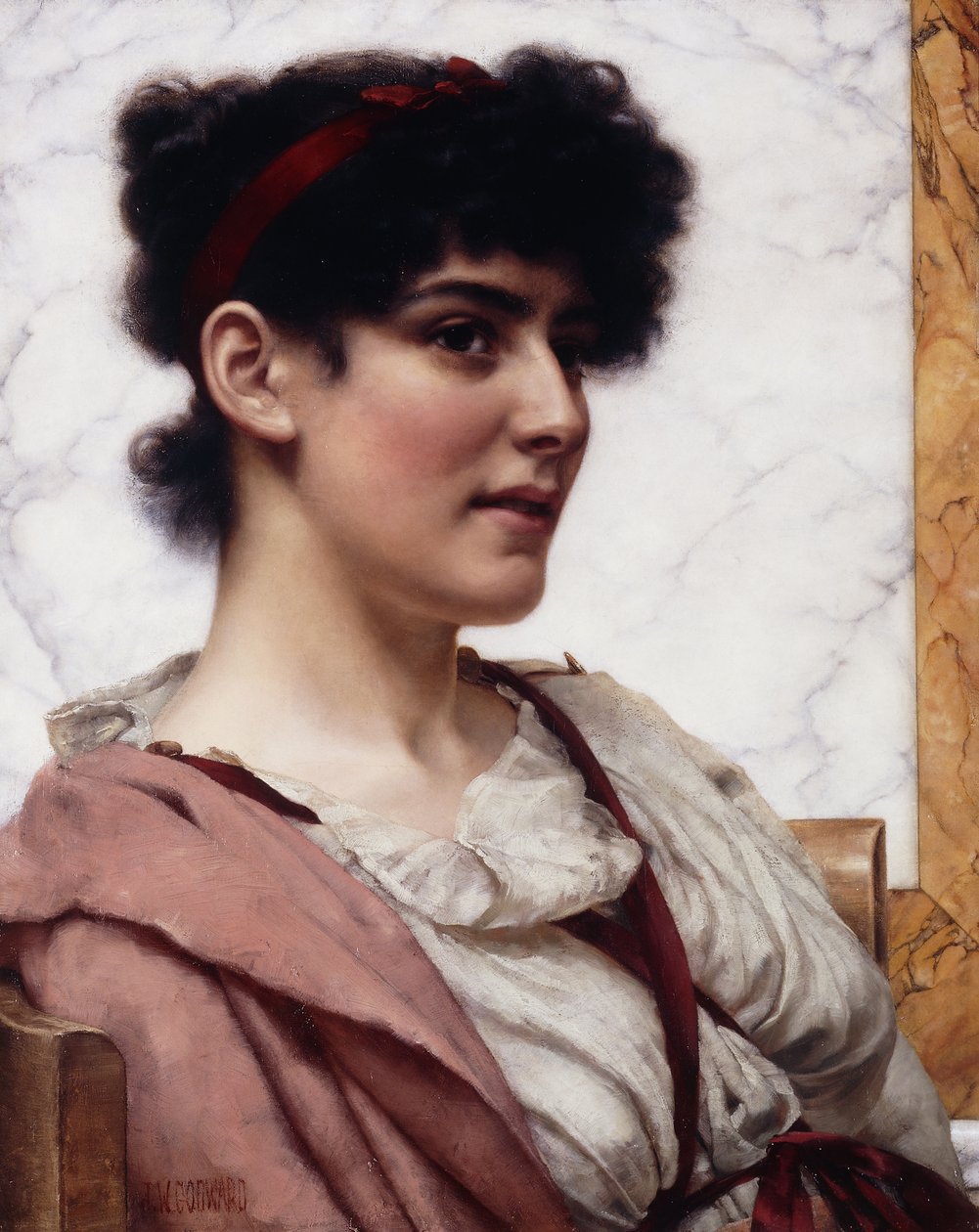 Rzymska piękność, ok. 1889 r. autorstwa John William Godward