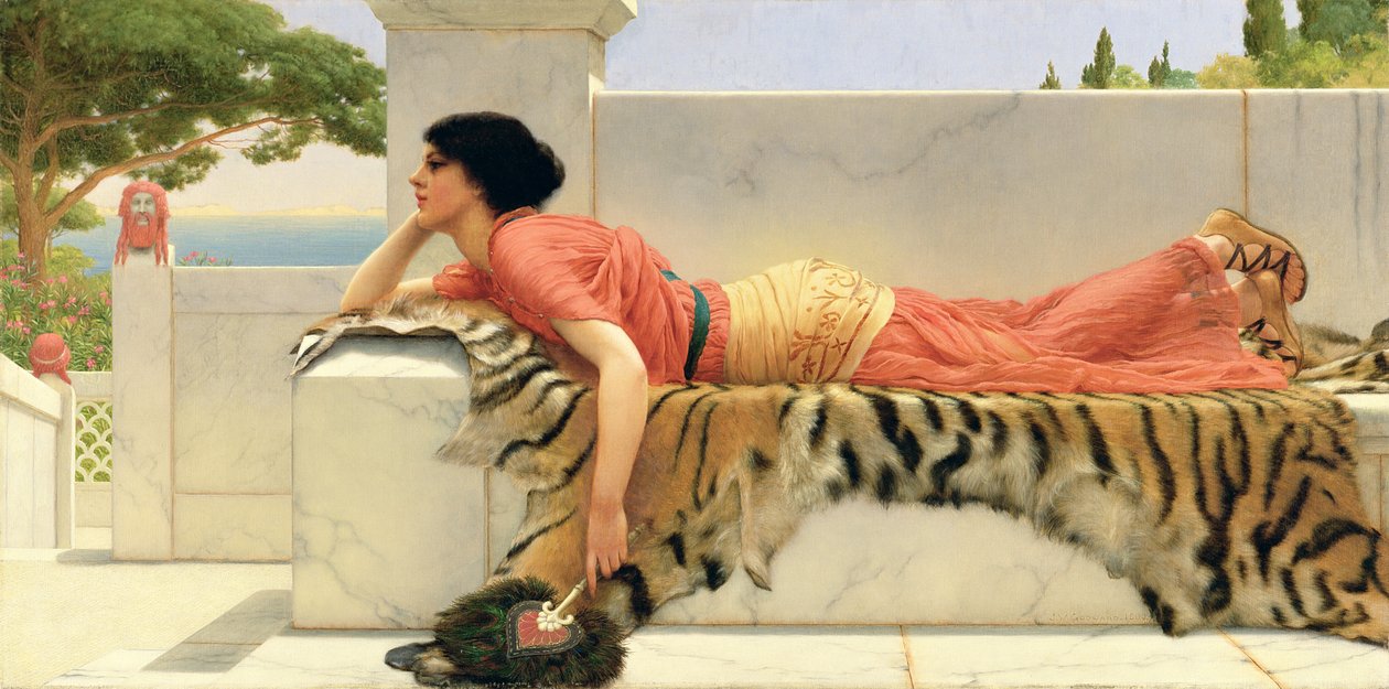 Oczekiwanie autorstwa John William Godward