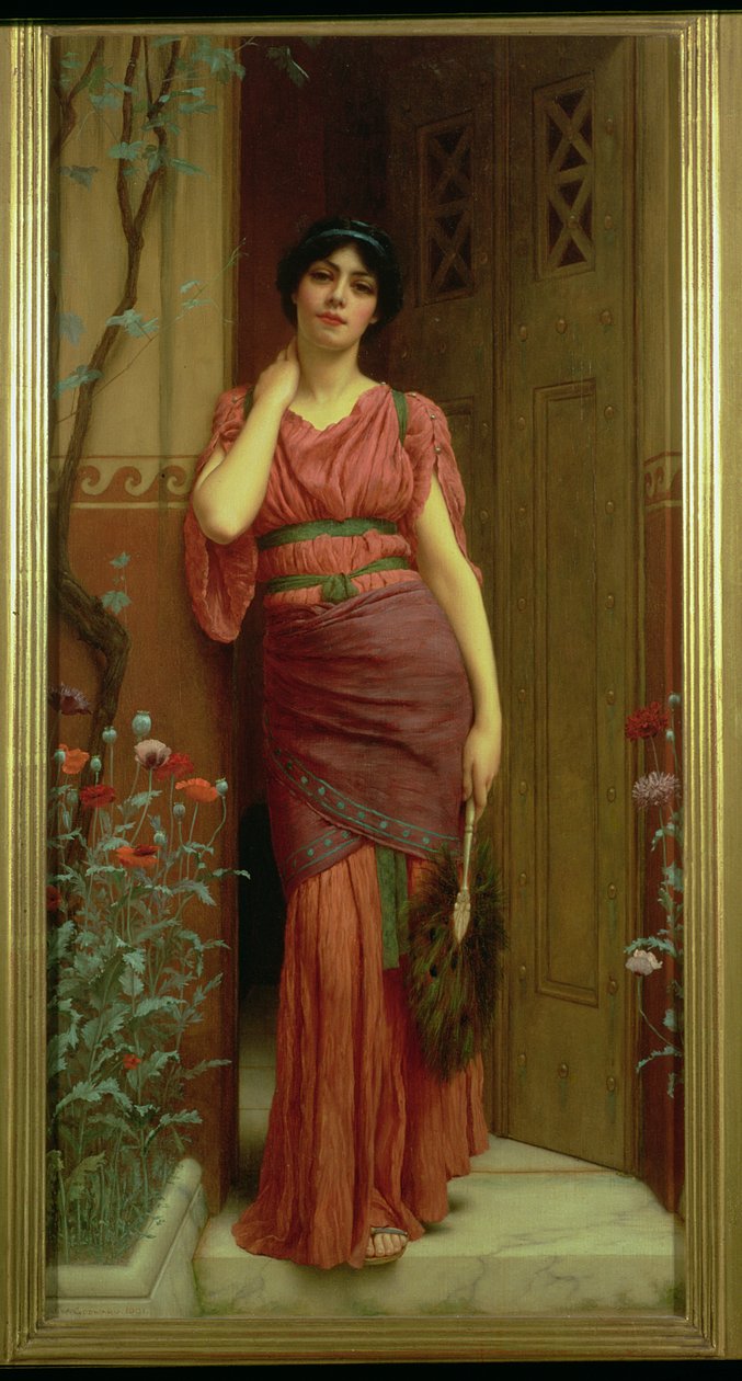 Drzwi ogrodowe autorstwa John William Godward