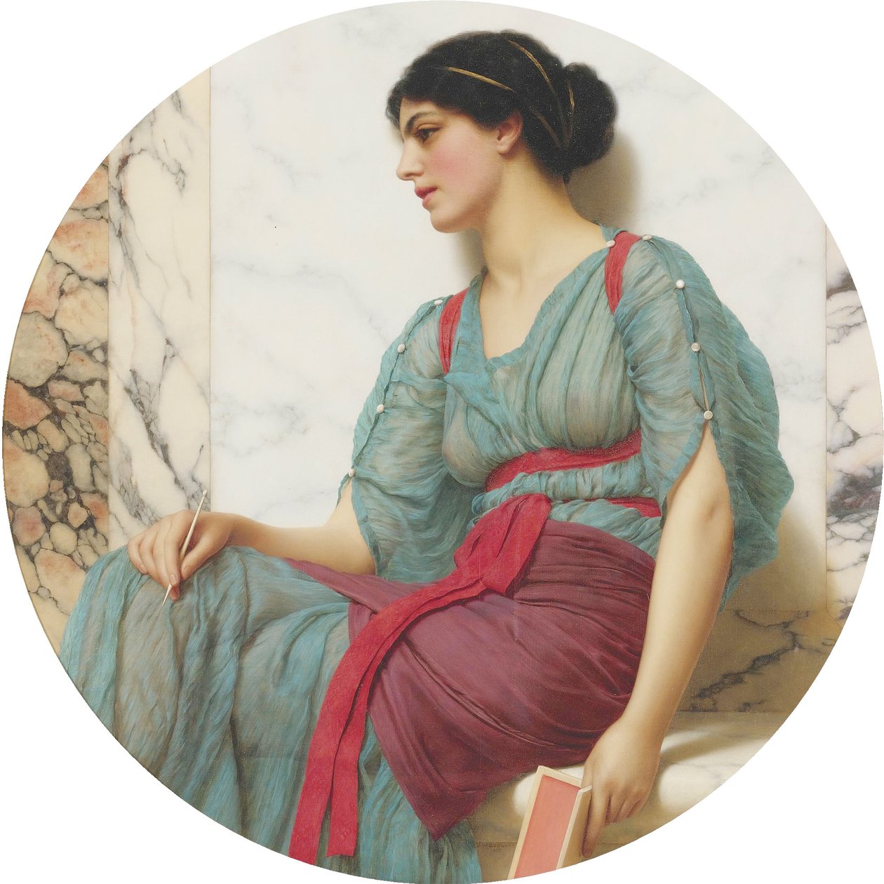 List miłosny autorstwa John William Godward