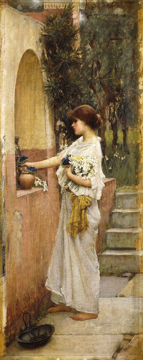 Ofiara rzymska autorstwa John William Waterhouse