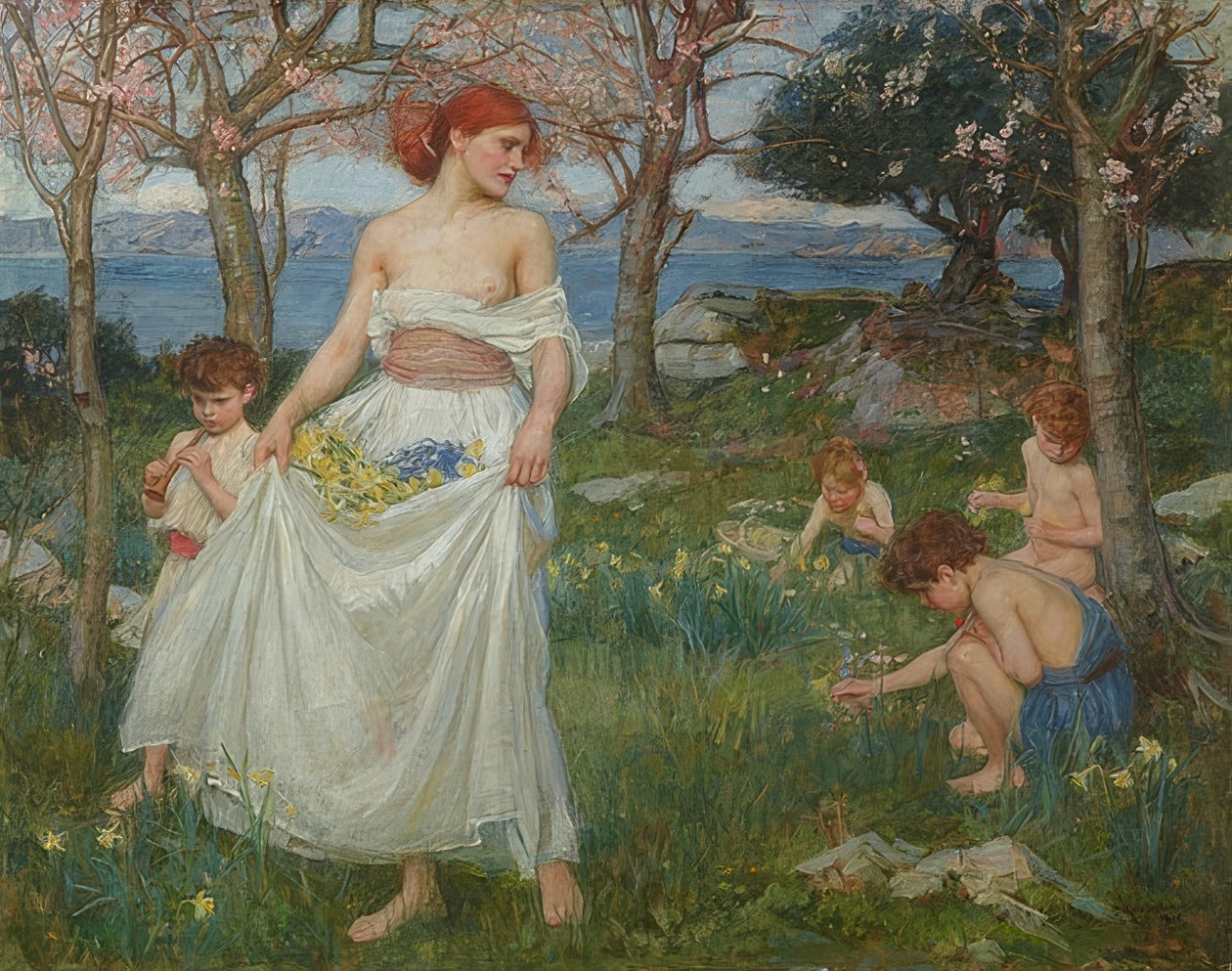 Wiosenna piosenka. 1913 autorstwa John William Waterhouse