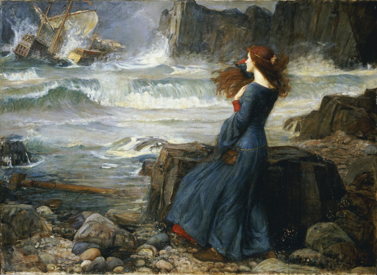 Miranda - Burza, 1916 autorstwa John William Waterhouse