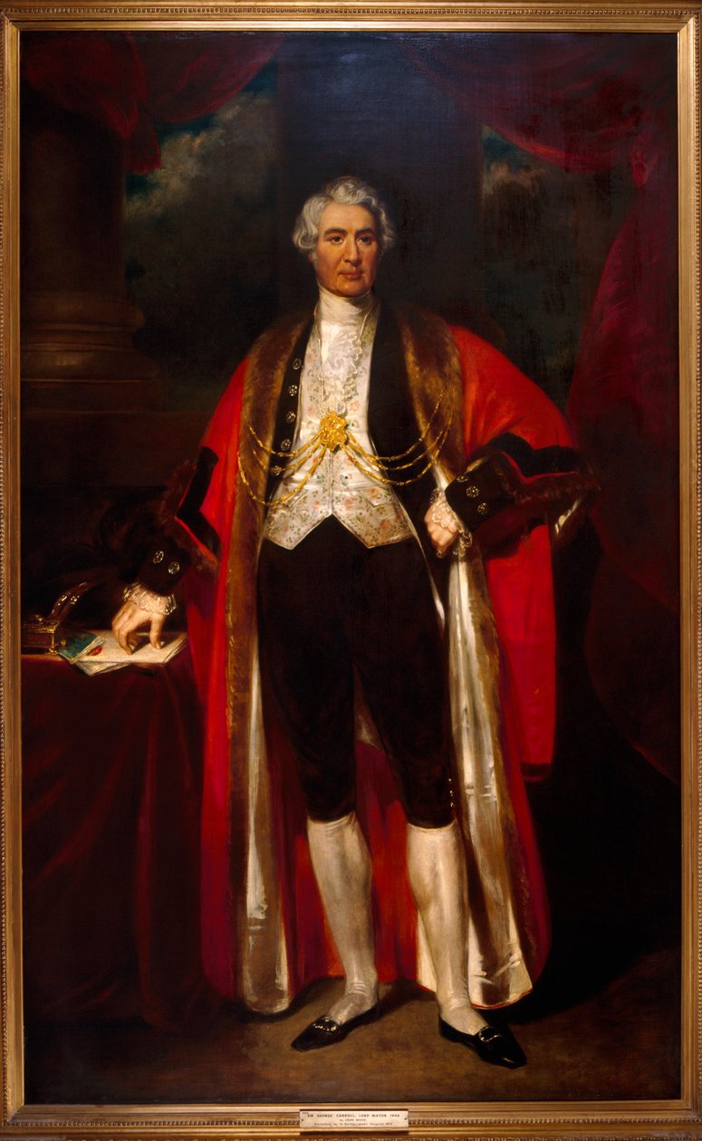 Sir George Carroll, szeryf 1837-8. autorstwa John Wood