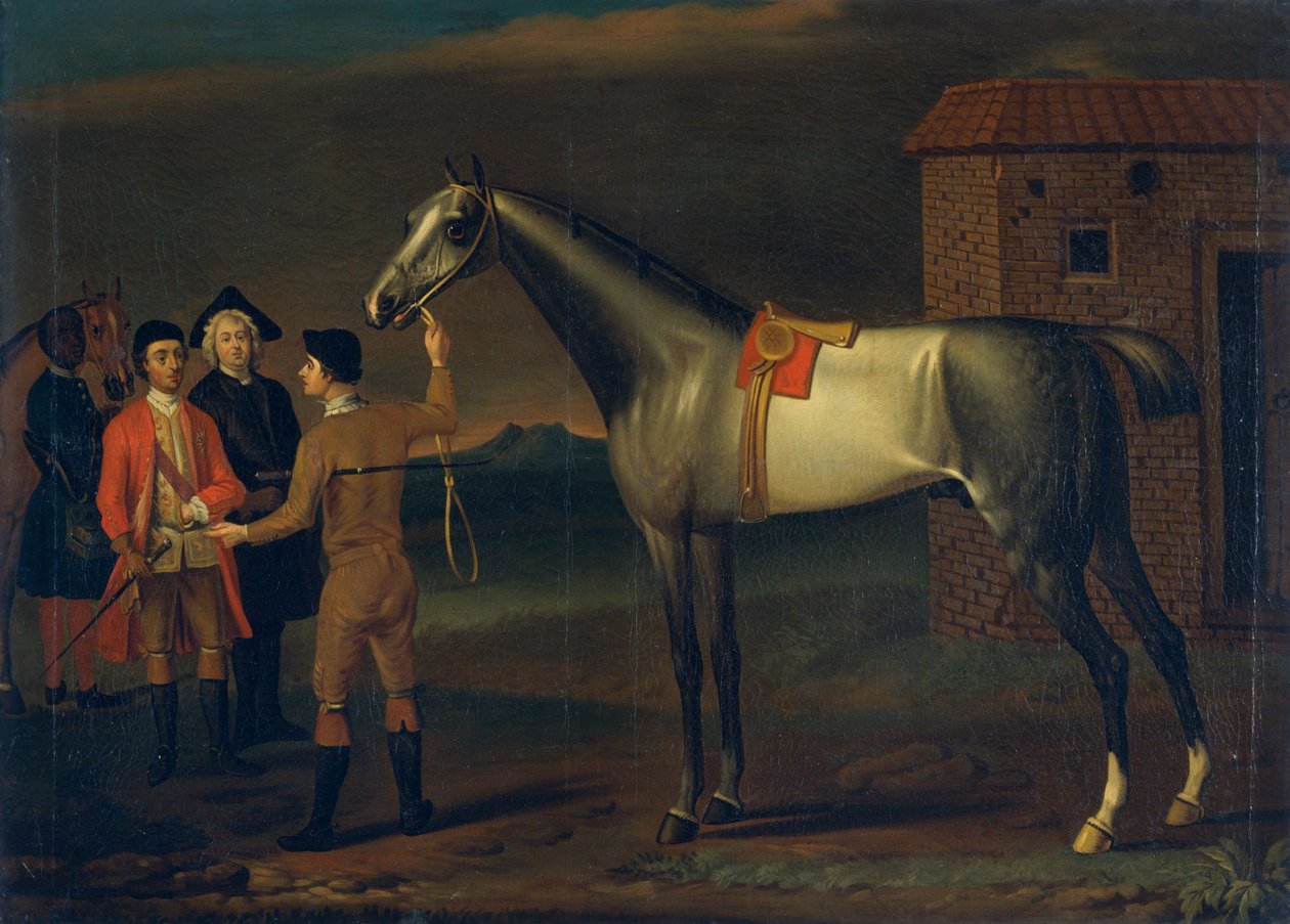 „Lamprey”, koń wyścigowy, 1702-1764 autorstwa John Wooton