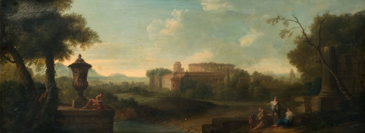 Rzym ze wzgórza Awentyn, 1710. autorstwa John Wootton