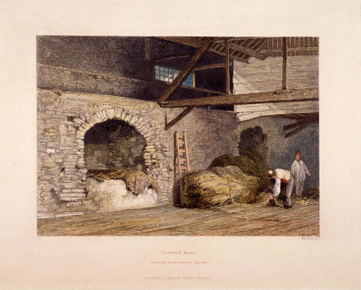 Trinity Square, Londyn, 1851 autorstwa John Wykeham Archer