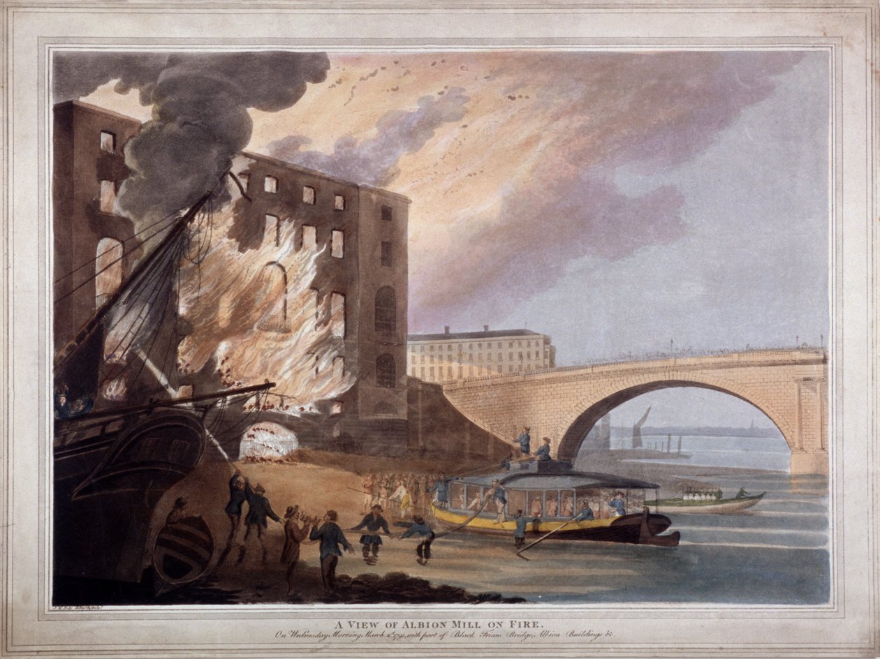Albion Place, Southwark, Londyn, 1791 autorstwa John william Edy