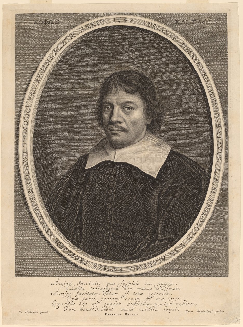 Adriaen Heerebord autorstwa Jonas Suyderhoff after Pieter Dubordieu