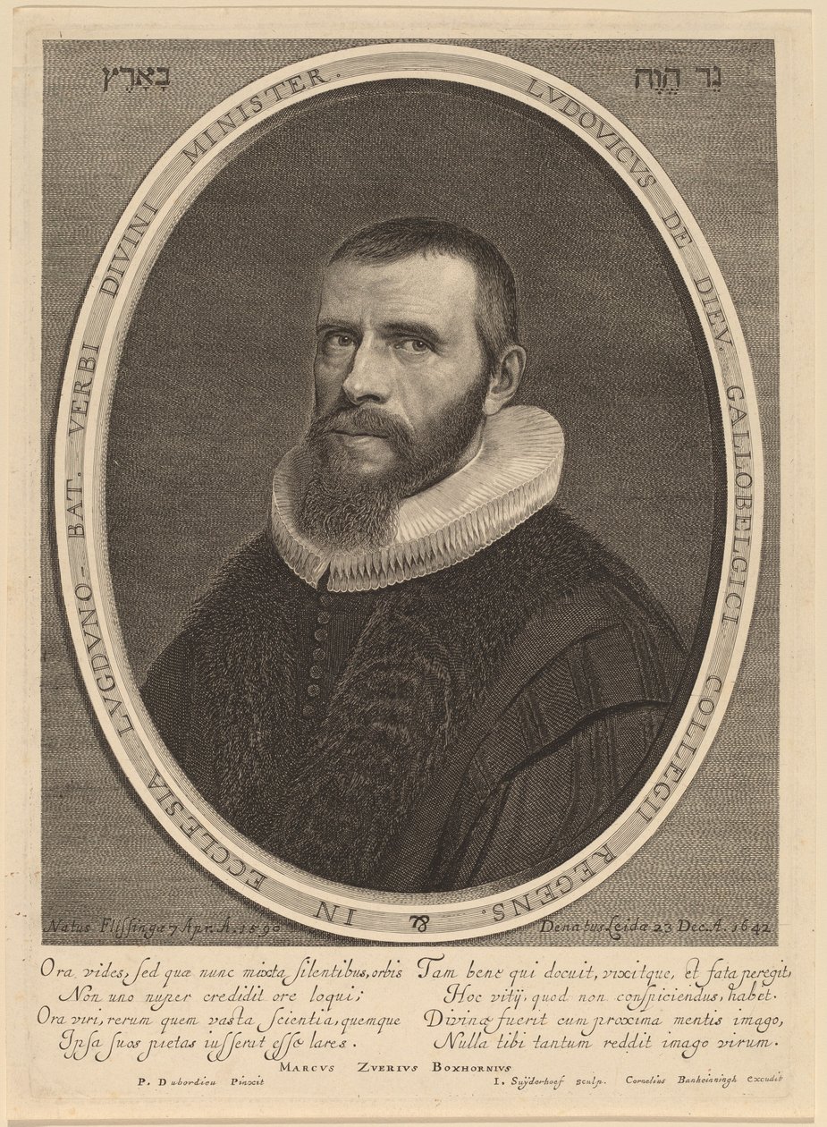 Ludwik de Dieu autorstwa Jonas Suyderhoff after Pieter Dubordieu