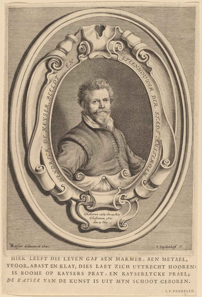Hendrick de Keyser autorstwa Jonas Suyderhoff after Thomas de Keyser