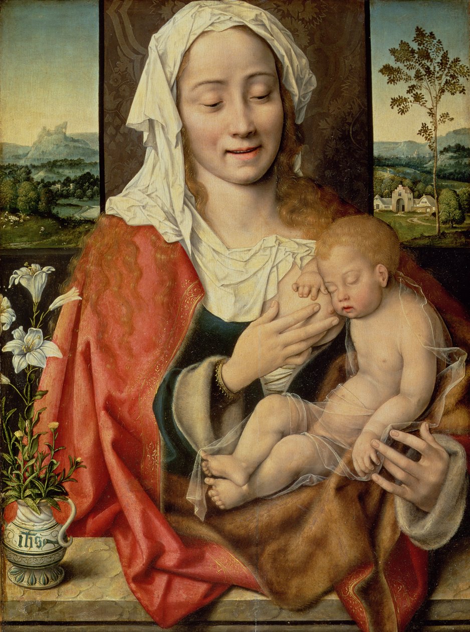 Madonna z Dzieciątkiem, ok.1525-30 autorstwa Joos van Cleve