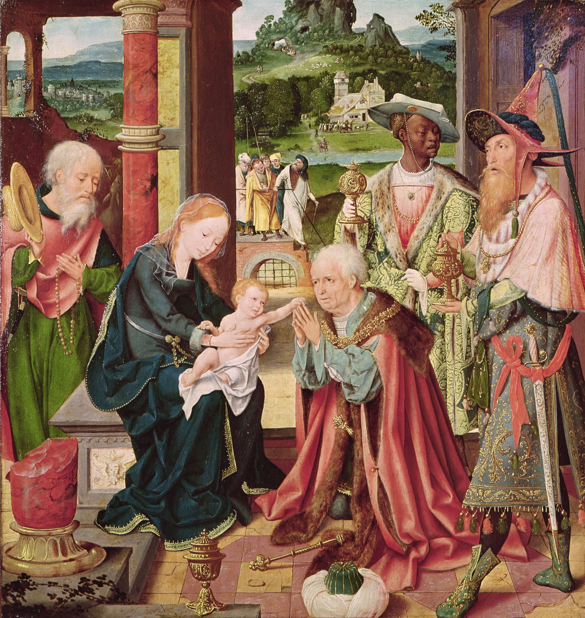 Pokłon Trzech Króli autorstwa Joos van Cleve