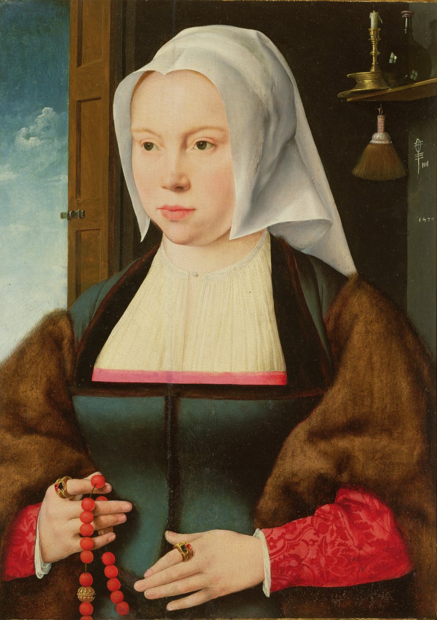 Portret Nieznanej Damy, 1527 autorstwa Joos van Cleve