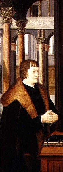Dawca (skrzydło tryptyku) autorstwa Joos van Cleve