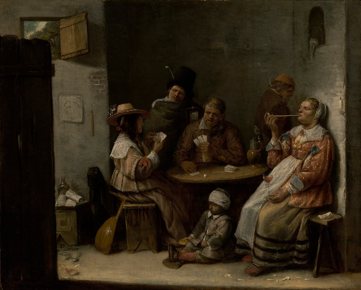 Gracze w karty, c.1645 autorstwa Joos van Craesbeeck