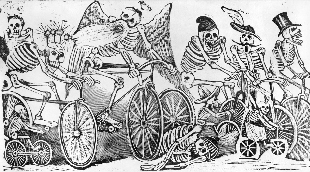 Calavera z XX wieku (trawienie cynkiem) autorstwa José Guadalupe Posada