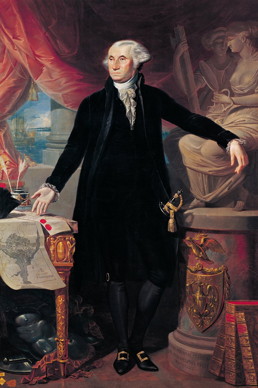 Portret Jerzego Waszyngtona, 1796 autorstwa José Perovani