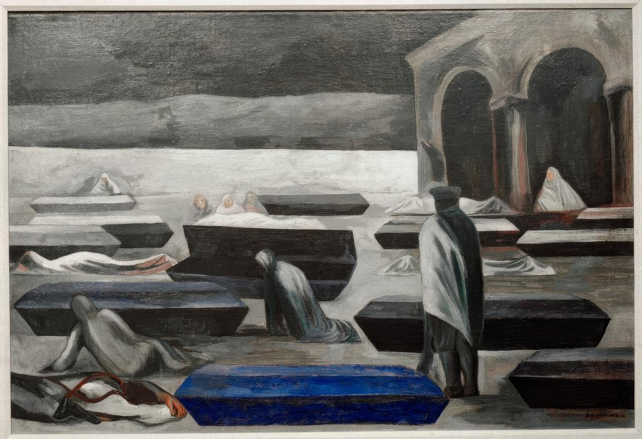 Cmentarz autorstwa José Clemente Orozco
