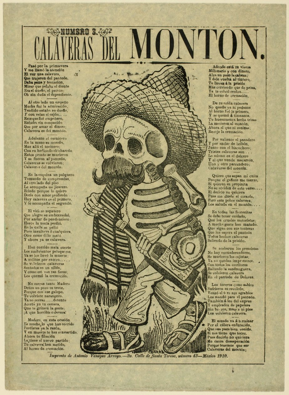 Calavera of the Masses, nr 2 autorstwa José Guadalupe Posada
