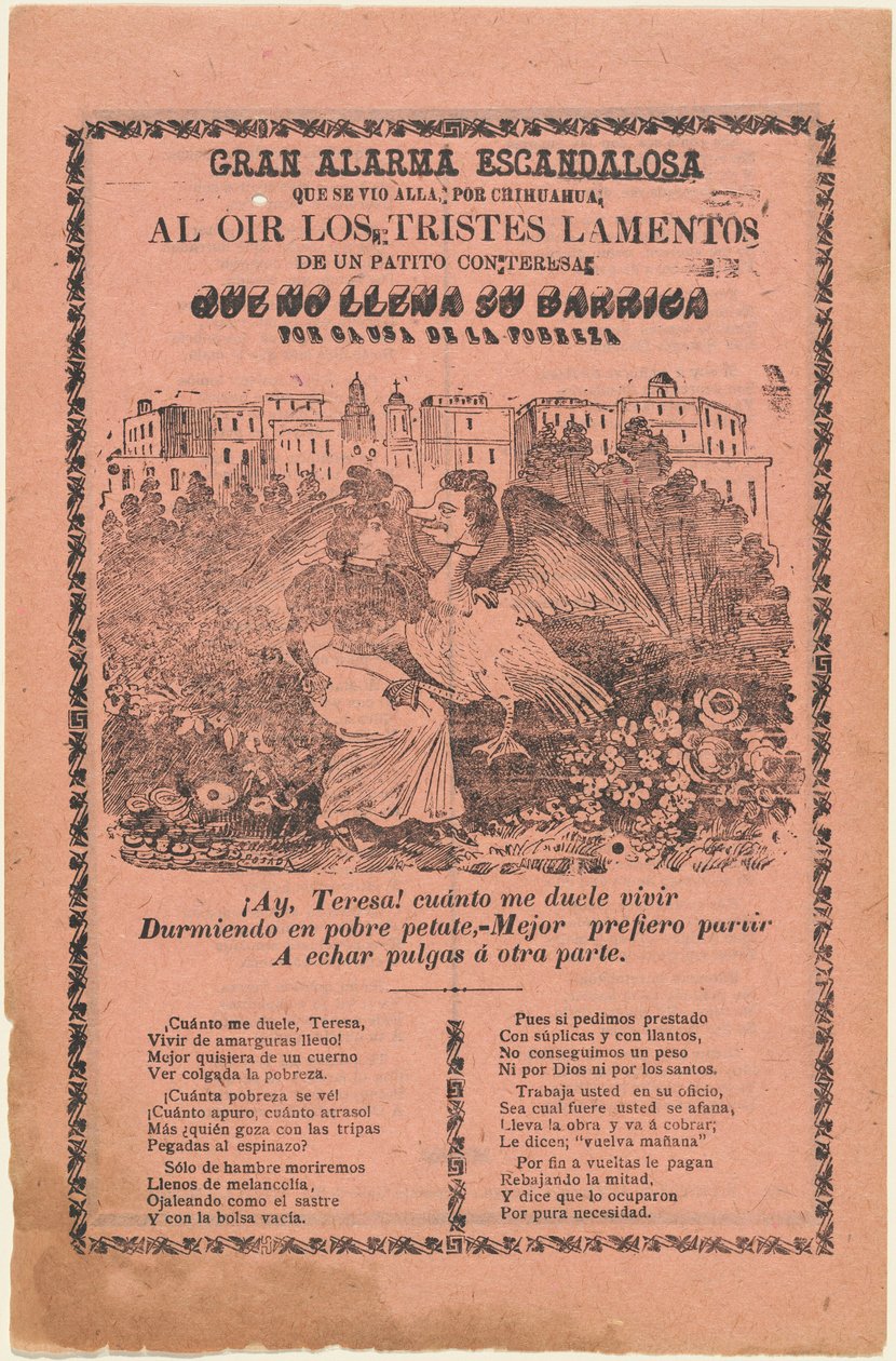 Duży szokujący alarm autorstwa José Guadalupe Posada
