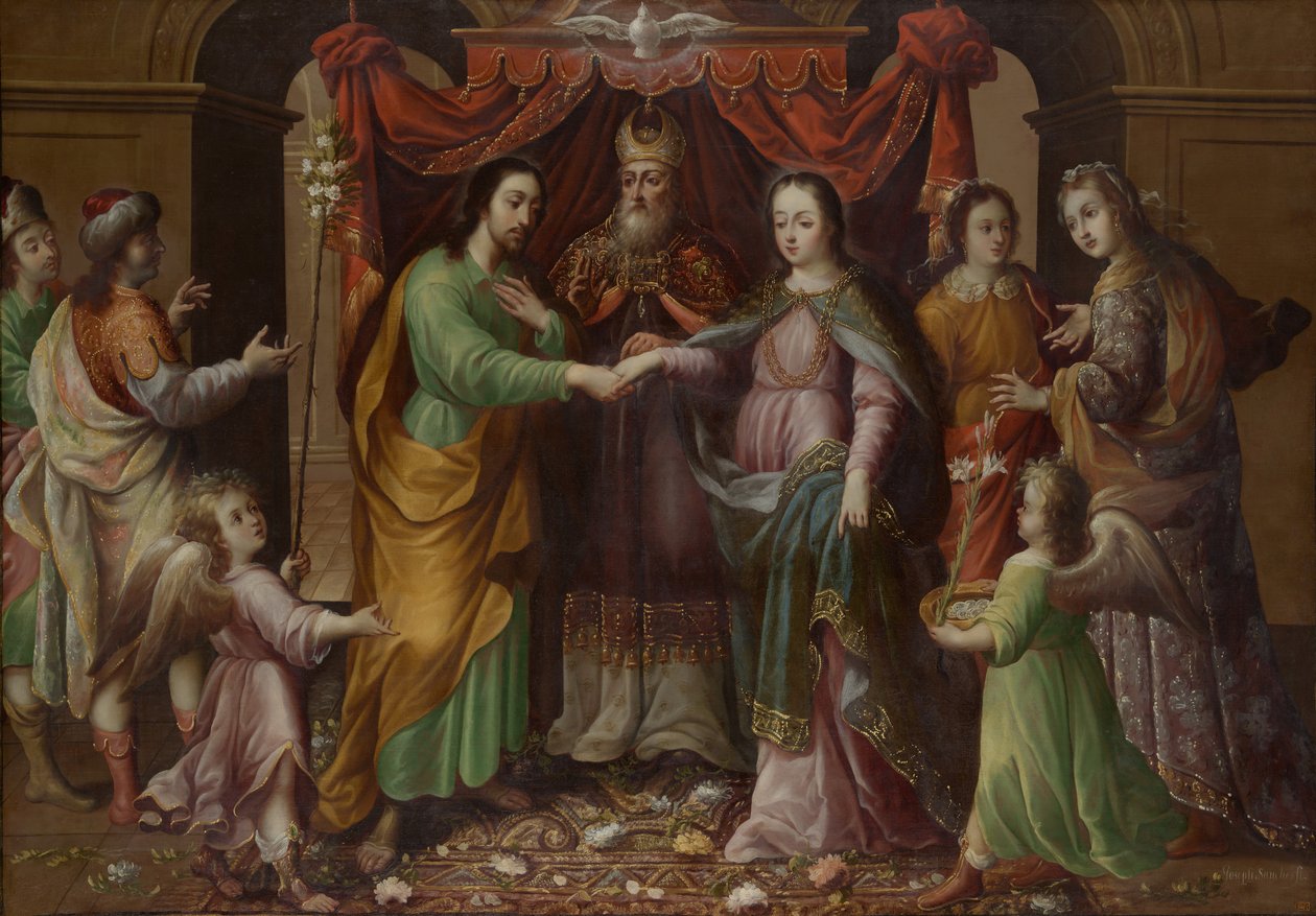 Wesele Dziewicy, ca. 1690. autorstwa José Sánchez
