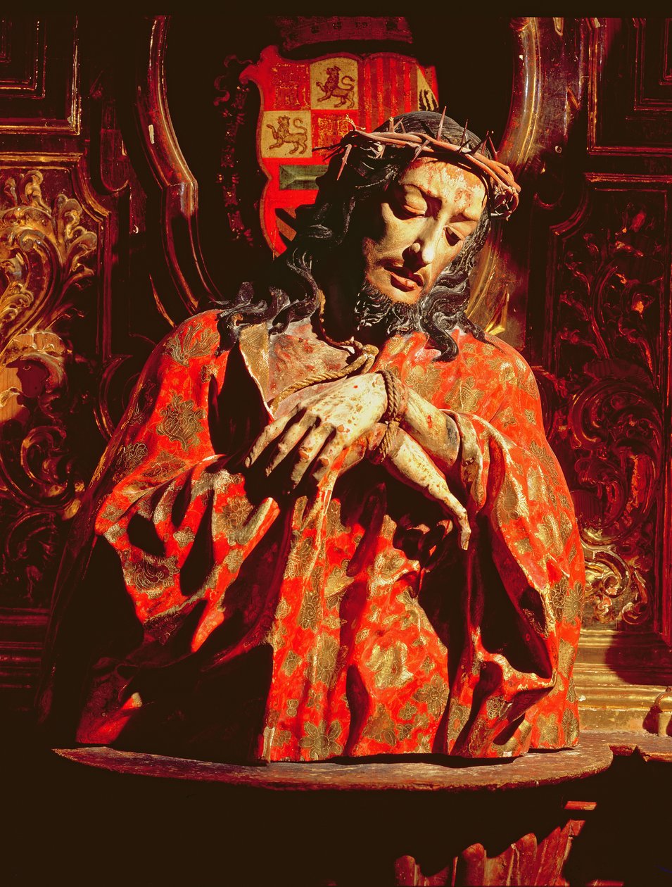 Ecce Homo (drewno polichromowane) autorstwa José de Mora