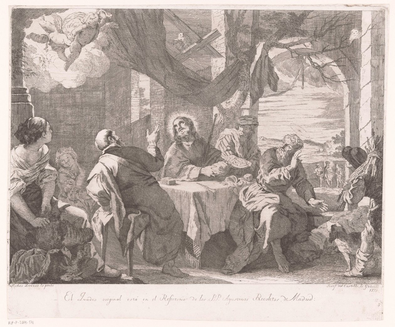 Posiłek w Emaus autorstwa José del Castillo