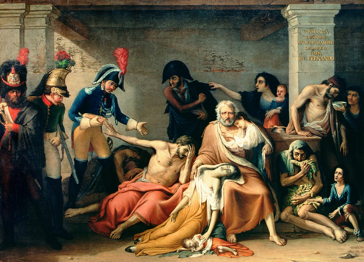 Głodowanie Madrytu w latach 1811-12 autorstwa José Aparicio