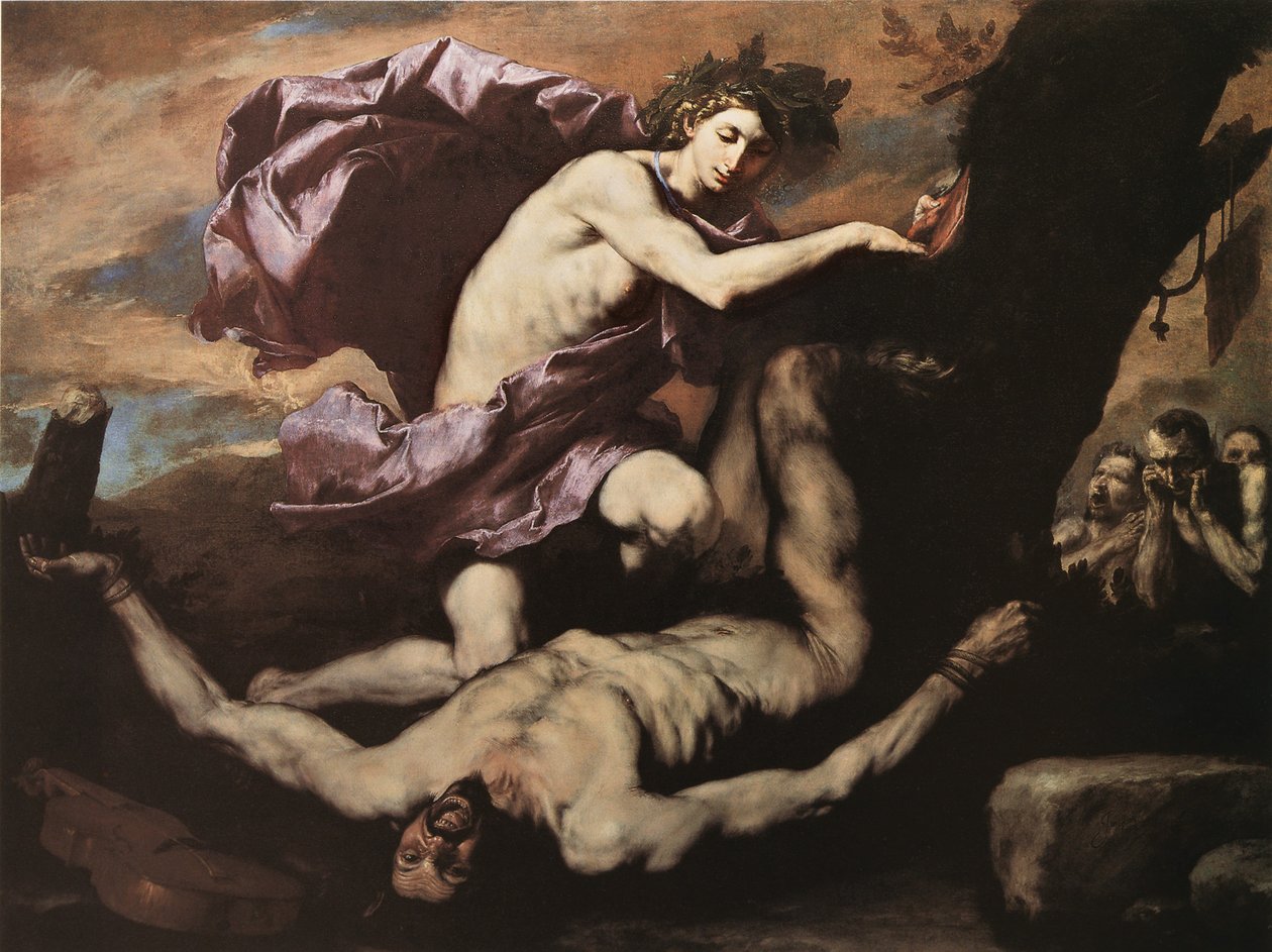 Apollo i Marsjasz, 1637. autorstwa Jose de Ribera