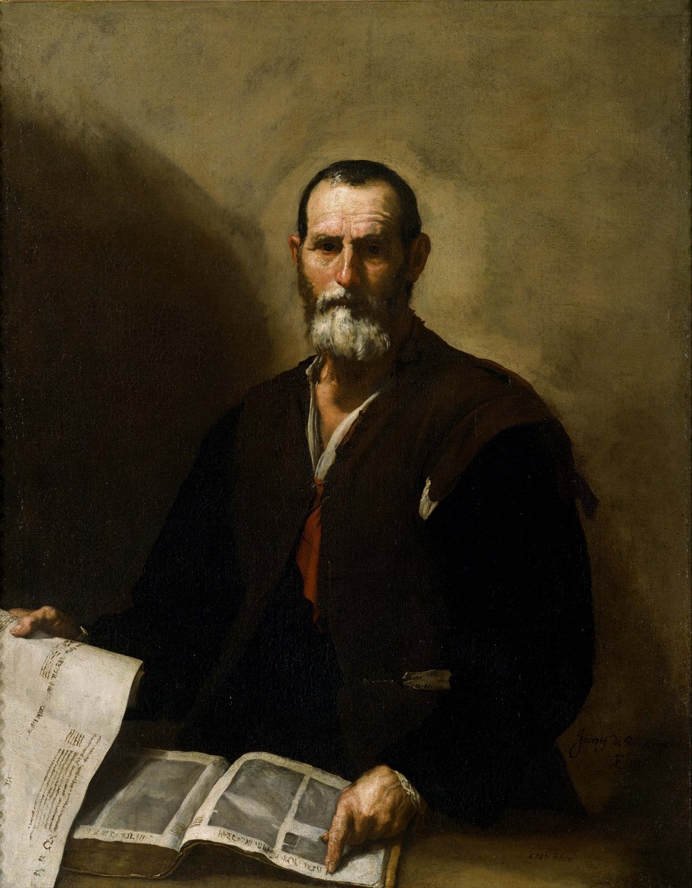 Filozof Skrzynie Teb, 1636 autorstwa Jose de Ribera