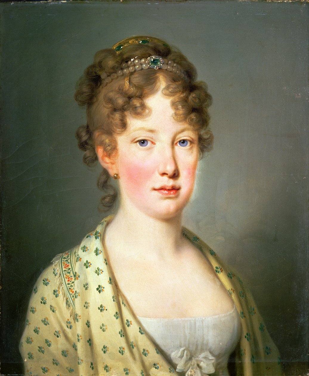 Arcyksiężna Leopoldina Austrii, pierwsza żona cesarza Dom Pedro IV Portugalii (I Brazylii) autorstwa Josef Kreutzinger