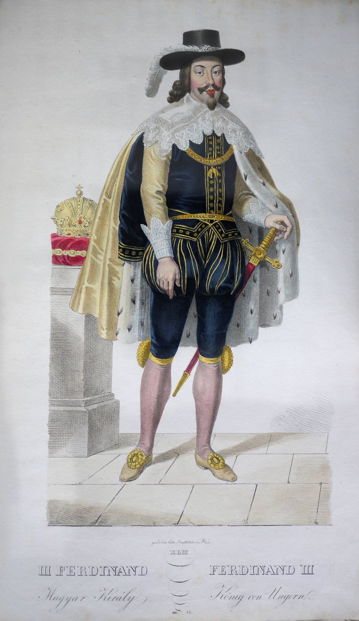 Ferdynanda III. (1608-1657) autorstwa Josef Nikolaus Kriehuber