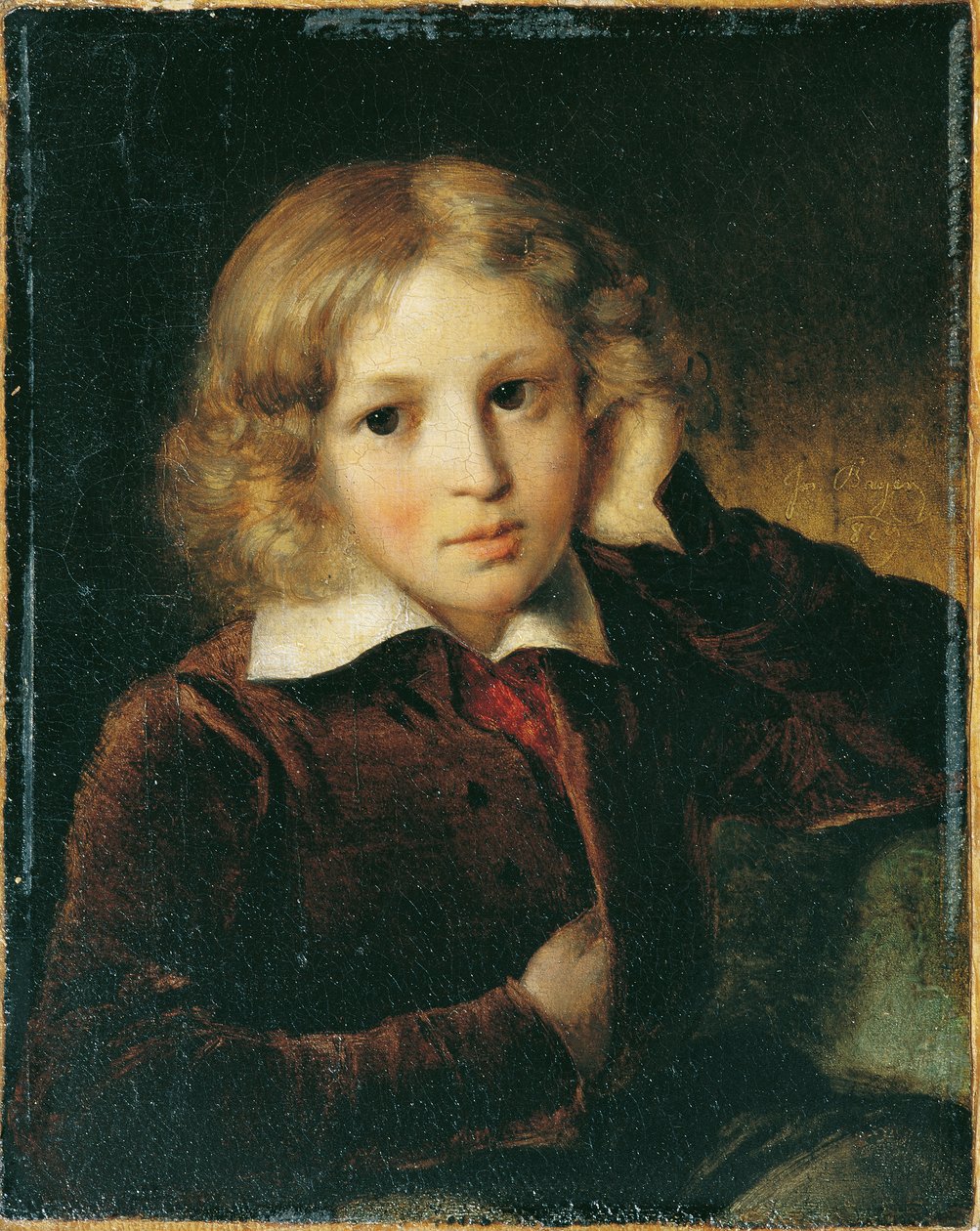 portret chłopca autorstwa Josef Bayer